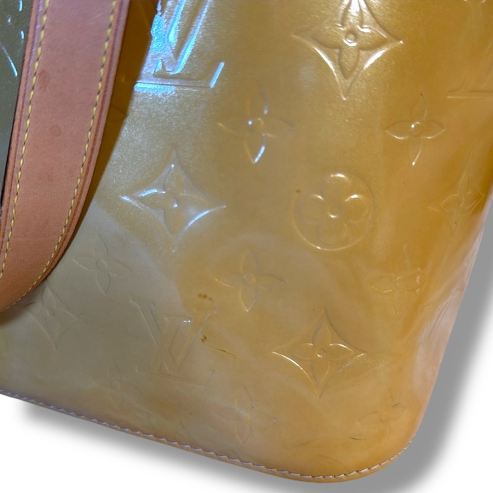 Louis Vuitton Monogram Noisette Vernis Houston Tote & Box with COA Vintage - Picture 17 of 17